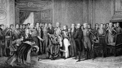 Abdicación de Carlos X a favor de Enrique de Artois, Duque de Burdeos, Conde de Chambord en Rambouillet el 2 de agosto de Unknown artist