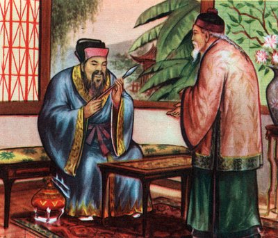 Confucio (o Kong Fu Zi o KongZi), filósofo chino (551-479 a.C.), consultado por sus conocimientos sobre las civilizaciones antiguas - Confucio (551-479 a.C.), filósofo chino, consultado por sus conocimientos sobre las civilizaciones antiguas - Colección pa de Unknown Artist