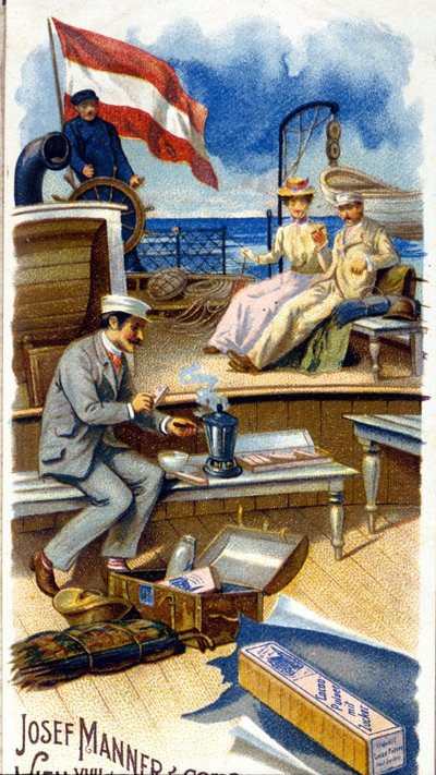 Anuncio de chocolate "Josef Manner & Gomp, Viena" de Unknown artist