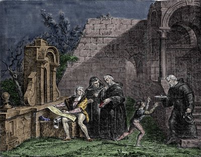 Cristóbal Colón en el convento de Santa María de Rábida en Andalucía de Unknown artist