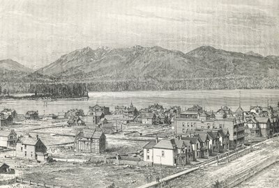 Ciudad de Vancouver, grabado, Canadá de Unknown artist