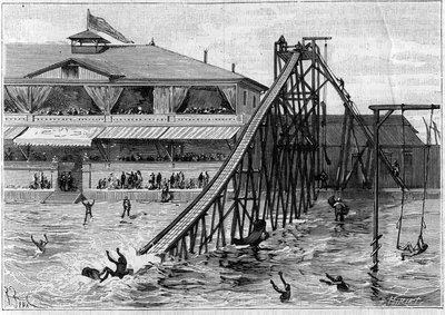 Montaña rusa en Bridgeport, Connecticut, EE.UU. en “La Nature. Revue des sciences et de leurs applications aux arts et à l