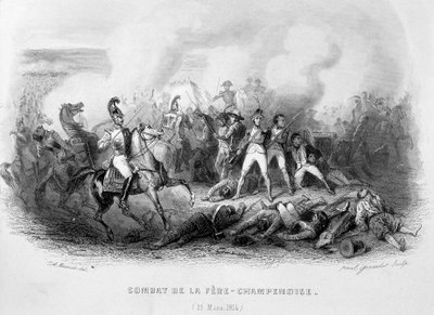 Combate de La Fère-Champenoise (25 de marzo) de Unknown artist