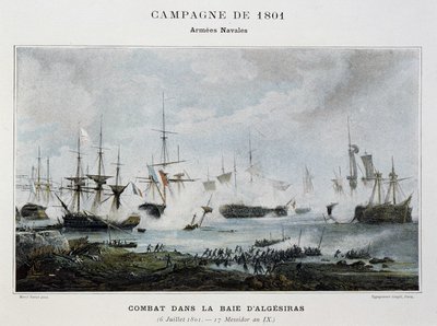 Combate en la Bahía de Algeciras de Unknown artist