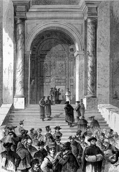 Cónclave en el que fue elegido el Papa León XIII. 1878. de Unknown artist