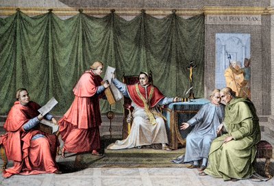 Concordato de 1801 - Firma del Concordato entre Francia y la Santa Sede, por el Papa Pío VII (Pius) (1742-1823), 15 de agosto de Unknown artist