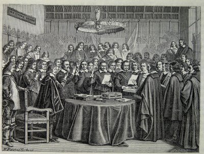 Congreso de Westfalia, tratado de paz que puso fin a la guerra de los treinta años de Unknown artist
