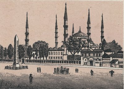 Constantinopla, Turquía: vista de la mezquita del Sultán Achmed de Unknown artist