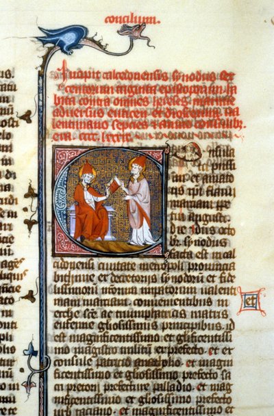 Concilio de Calcedonia, 451 - Miniatura de la Edad Media (ref. 365, 428r). Biblioteca de Toulouse (tel: 05 62 27 66 66) de Unknown artist