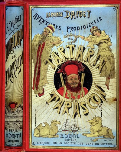 Portada de "Las Prodigiosas Aventuras de Tartarin de Tarascón" de Daudet de Unknown artist