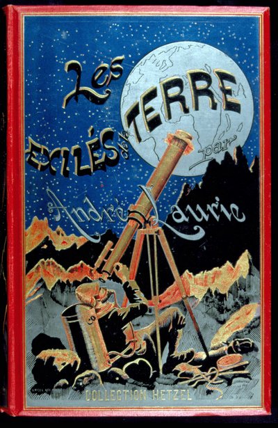 Portada del libro “Los exiliados de la tierra” de André Laurie, Hetzel de Unknown artist