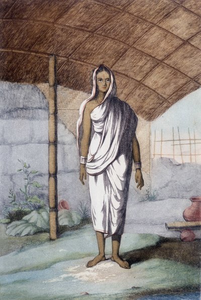 Cultura, civilización y sociedad india: mujer de la casta baja de Unknown artist