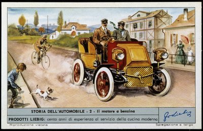 Daimler en 1897: 4 cilindros, 4 tiempos, 20 hp de Unknown artist