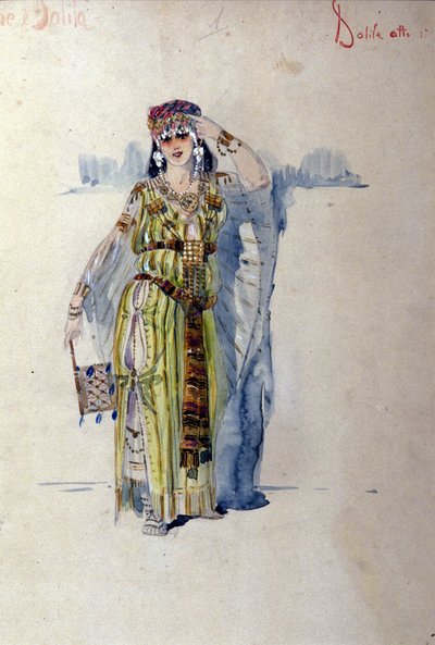 Traje de Dalila para el primer acto de la ópera 