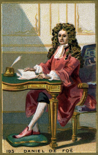 Daniel Defoe (1660 - 1731) escritor y panfletario inglés de Unknown artist