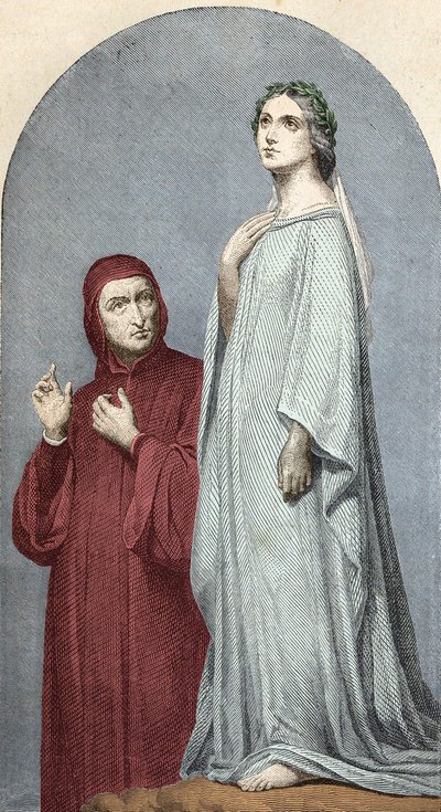 Dante y Beatriz. de Unknown artist
