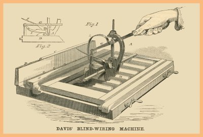 Máquina de cableado de persianas Davis de Unknown Artist