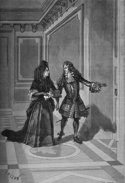 Muerte de María Teresa, Reina de Francia, 30 de julio de 1683: M. de la Rochefoucauld pidiendo a Madame de Maintenon (Françoise d