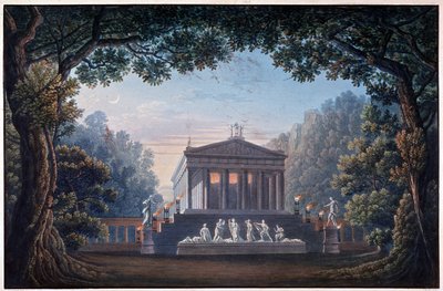 Decoración para la ópera “Oper Olympia” de Unknown artist