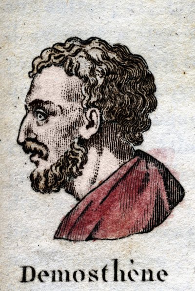 Demóstenes, en griego antiguo Demóstenes (Atenas -384 - Calaurie -322), uno de los grandes oradores áticos, político ateniense de Unknown artist