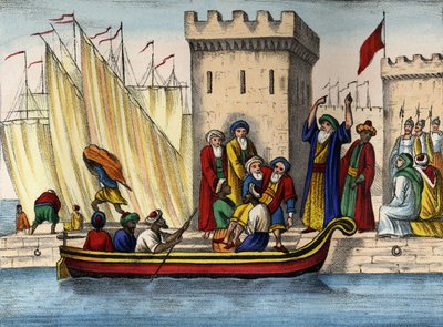 Salida de los moros de Argel, tras la colonización francesa de Unknown artist