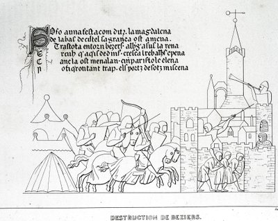 Destrucción de Béziers de Unknown artist