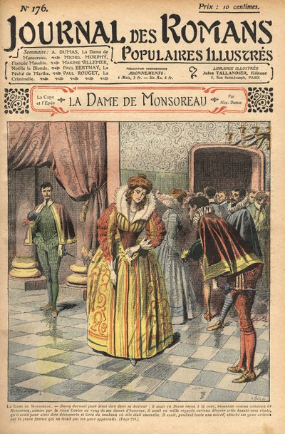 Diana, reconocida como la Condesa de Monsoreau, fue presentada a la corte. Ilustración de 