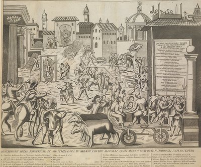 La gran peste de Milán de 1630. Alrededor de 1835 de Unknown