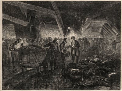 Desastre de las minas de Bessege - MINAS DE CARBÓN DE LALLE - Inundaciones de Unknown artist