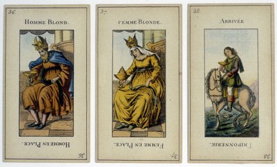 Cartas de tarot adivinatorias, principios del siglo XIX (?) de Unknown artist