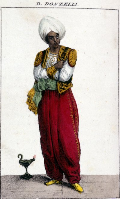 Domenico Donzelli (1790 - 1873), tenor italiano, representado en el Otello de Gioacchino Rossini. La Scala de Unknown artist