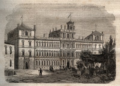 Palacio Ducal de Módena en el siglo XIX - El Palacio Ducal 1634 - Palacio Ducal de Módena de Unknown artist