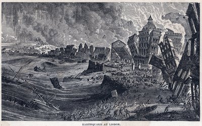 Terremoto de Lisboa en Portugal el 1 de noviembre de 1755 de Unknown artist