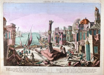 Terremoto de Oppido Mamertina en Calabria (Italia Meridional) el 15 de febrero de 1783 de Unknown artist