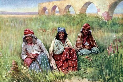 Ancianas nativas americanas, California de Unknown artist