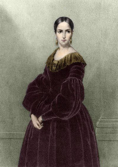 Elisabeth Rachel Félix, conocida como Mademoiselle Rachel (1821-1858), trágica francesa de Unknown artist