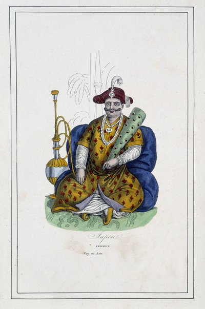 Emperador de Japón - en "Los diferentes pueblos de la tierra" por el Padre Paul Jonhanneaud, Librería de los Buenos libros de Unknown artist