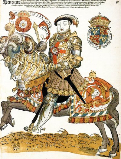 Rey inglés Enrique VIII a caballo, Artista desconocido, Riijksmueum, Amsterdam de Unknown artist