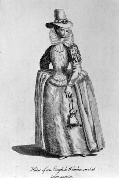 Mujer inglesa de 1626 de Unknown artist
