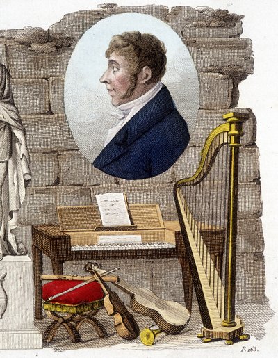 Etienne Mehul, compositor y organista francés (1763-1817) de Unknown artist