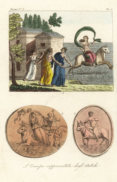 Europa según los antiguos de Unknown artist