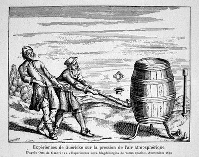 Experimento de Otto von Guericke de Unknown artist