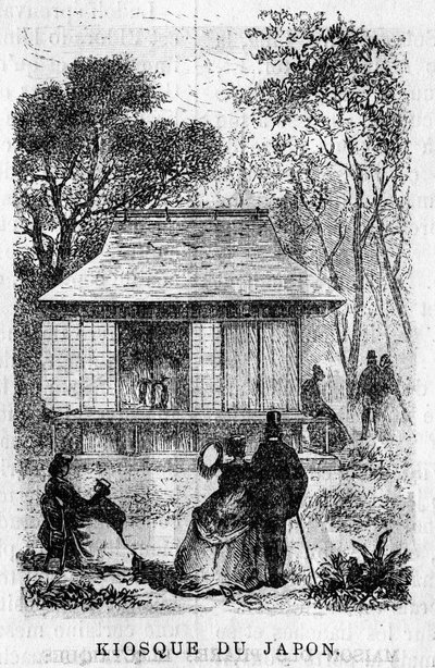Exposición Universal de París en 1867: El quiosco de Japón. de Unknown artist