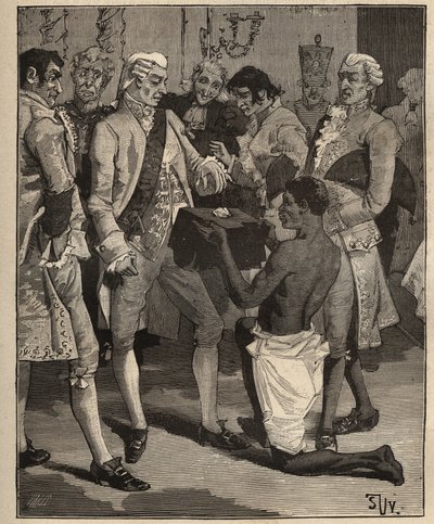 Diamantes famosos: las “Maravillas de las Maravillas” presentadas al Emperador de Brasil, Joao VI de Portugal (Juan VI conocido como el Clemente), en 1809. Grabado de 1885 en “Les arts et metiers illustres” de Adolphe Bitard. de Unknown artist