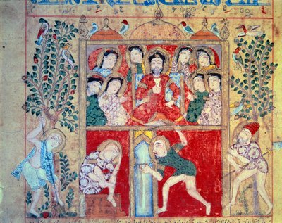 Curación favorita. Miniatura del manuscrito 