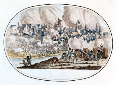 Insurrección federalista. La toma de Toulon de los ingleses en 1794 donde se distinguió el joven Bonaparte de Unknown artist