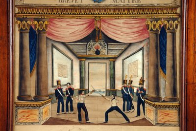 Esgrima: patente de Cont pointe de abril de 1826 de Unknown artist