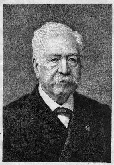 Ferdinand de Lesseps (1805-1894), diplomático y administrador francés de Unknown artist