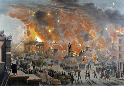 Incendio y Departamento de Bomberos en Nueva York, 16 y 17 de diciembre de Unknown artist