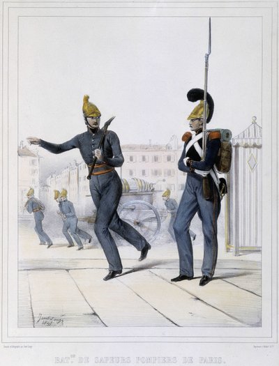 Bomberos de París de Unknown artist